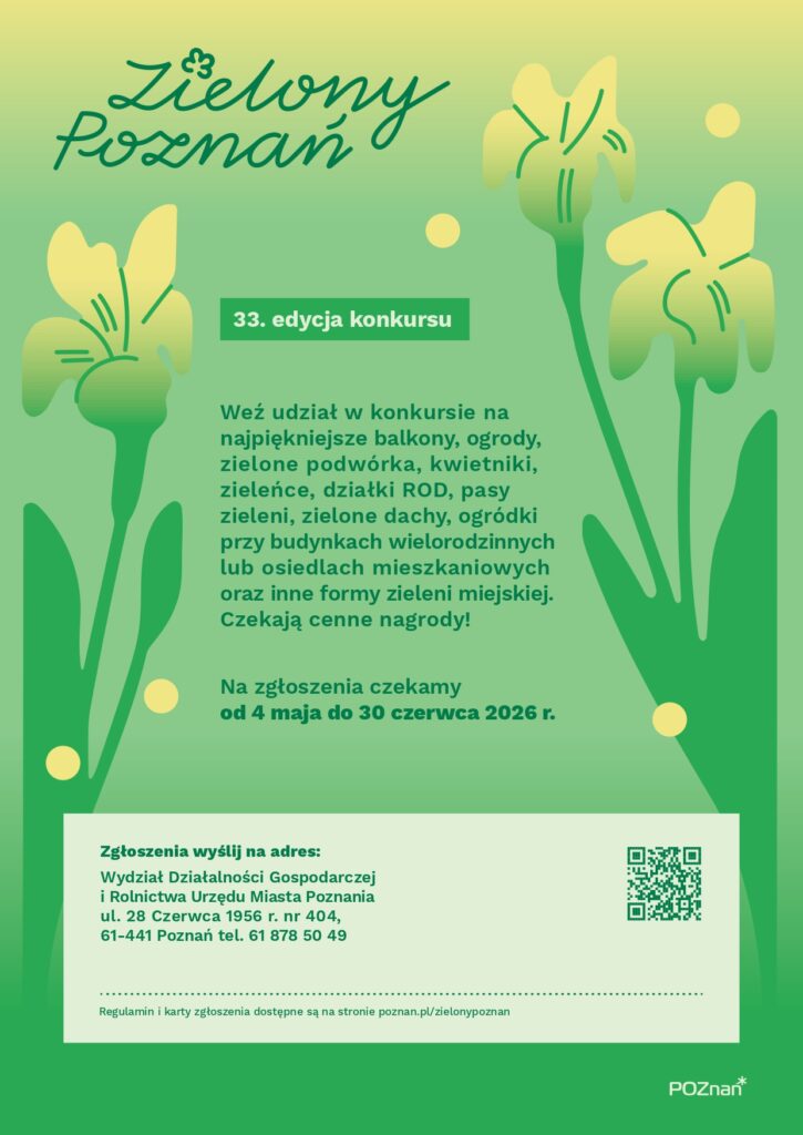 plakat konkursu Zielony Poznań